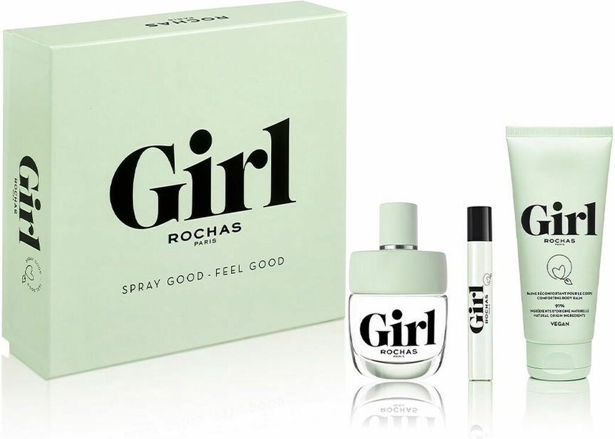 Goedkoopste Rochas Girl - Eau de parfum 100 ml tasspray 7,5 ml Bodylotion 100 ml - Geschenkset voor dames / meisjes