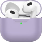 KeyBudz Hoesje schokbestendig Geschikt voor AirPods 3 (2021) - KeyBudz Elevate Series case - Lila