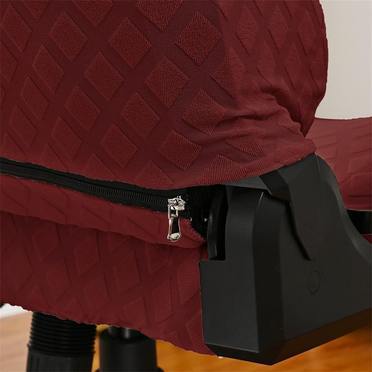 LIFEDX Rekbare gamingstoelhoezen, slipcovers, ergonomische stoelhoes voor bureaucomputerstoel met 1 paar armleuningen, verwijderbaar voor computer liggen, racestijl, bureaustoel, niet beige