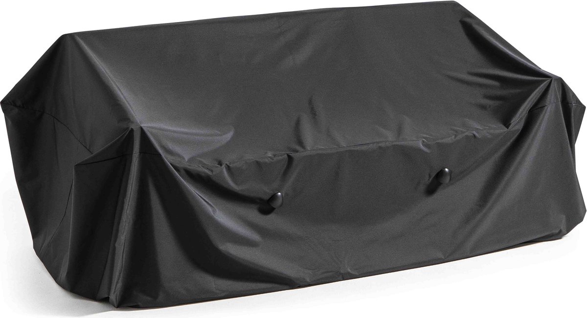 Oviala - Zwarte polyester hoes voor een buitencouch voor 3 personen - Cov'Up