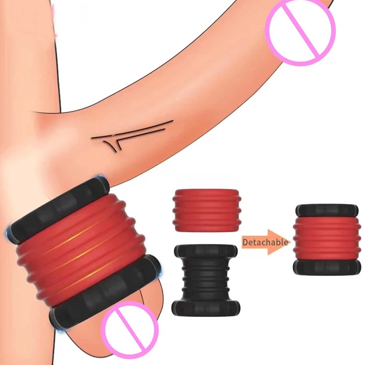 Goedkoopste Verstelbare scrotum uitrekker - Penis ring voor balzak - Stretcher - Crusher - Vertraagd klaarkomen - Hevige ejaculatie - One size - Past om iedere penis