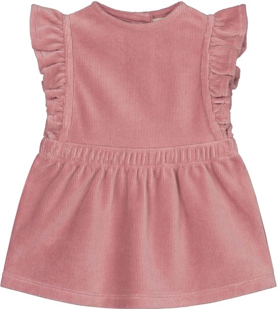 Prenatal newborn jurk rib velours Meisjes Violet Pink Maat 62 bol