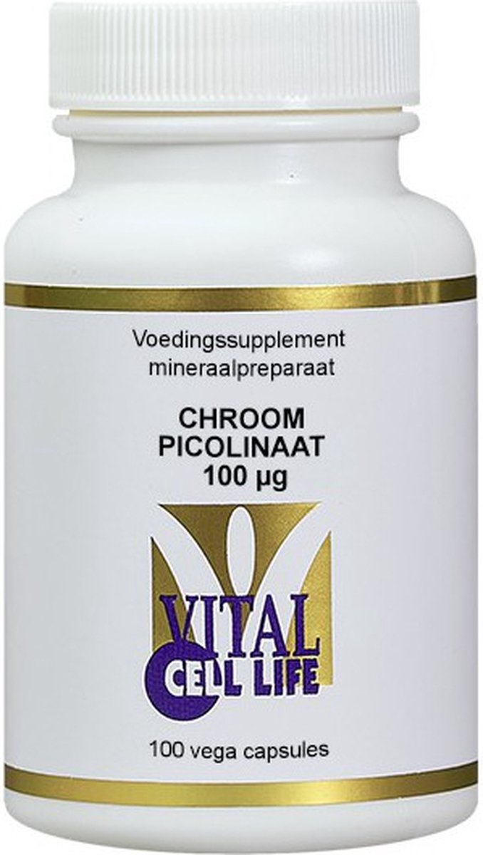 Vital Cell Life Chroom picolinaat 100 mcg 100 Capsules