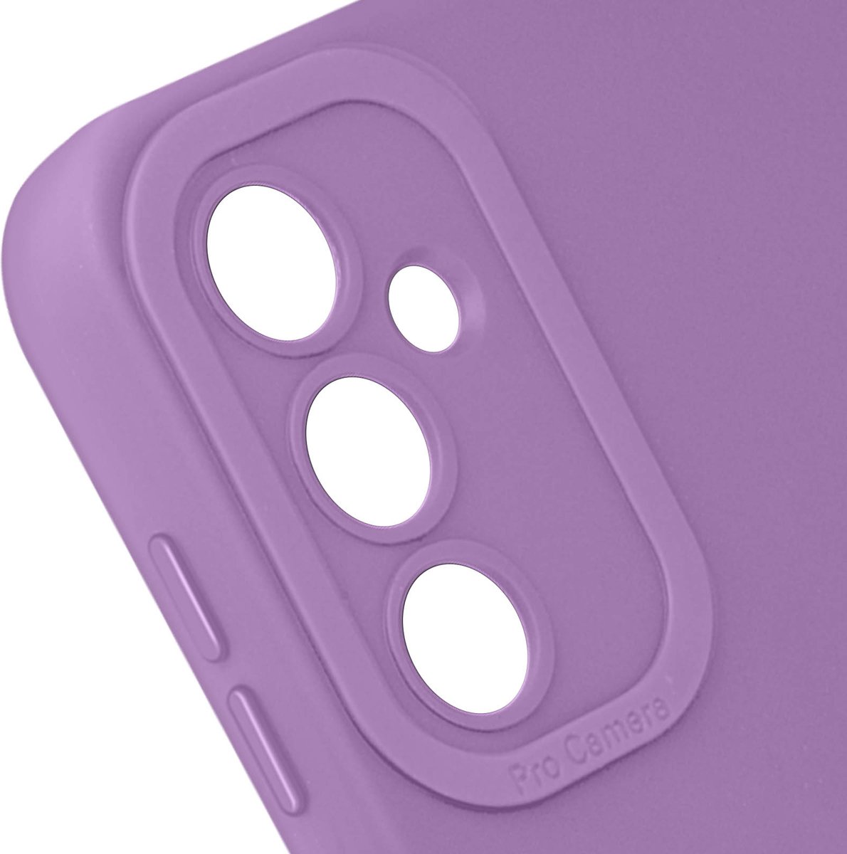 Avizar Hoes Geschikt voor Samsung Galaxy S23 FE Mat Beschermde Camera, Lichtpaars