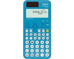 Wetenschappelijke rekenmachine voor het Spaanse en Portugese cv - Casio FX-85SP CW - 5 talen - 300 functies - zonne-energie - blauw
