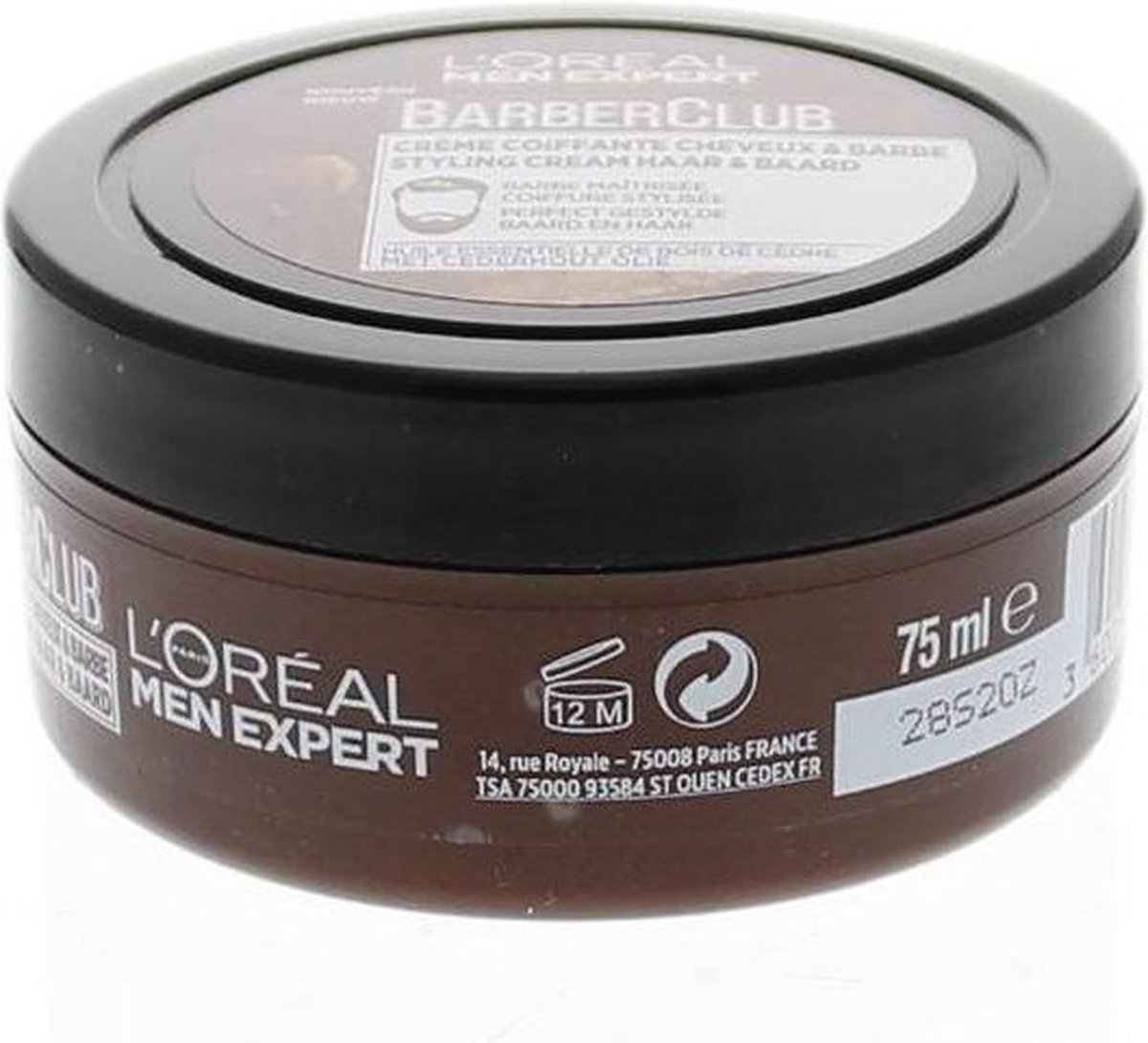 L'Oréal Paris Men Expert BarberClub Baard & Haar Styling Cream 75ML