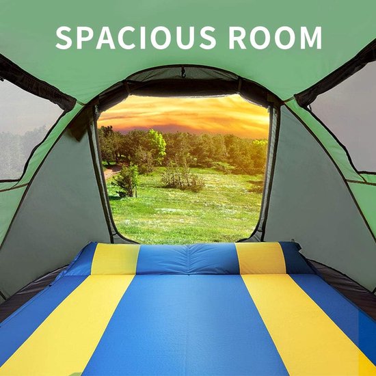 Pop-up tent 2-4 persoons kampeertent met luifel 3 seizoenen Lichtgewicht Grote familietent Tweede tent Zonwering voor buiten kamperen Festival — afbeelding 4