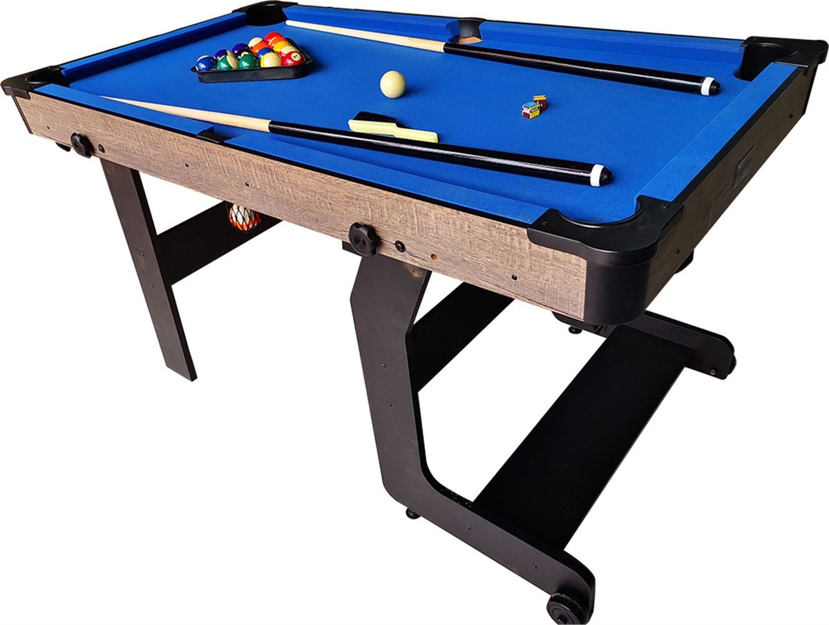 TopTable Fun Fold-Up Wood 5ft - Gemakkelijk Opklapbare Pooltafel