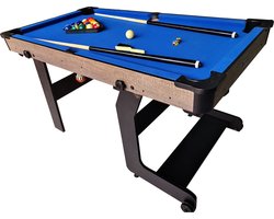 TopTable Fun Fold-Up Wood 5ft - Gemakkelijk Opklapbare Pooltafel
