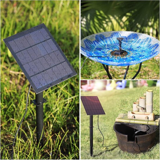 AISITIN Waterfontein op zonne-energie, 10 W, opvouwbare vijverpomp op zonne- energie, met verstelbare standaard, waterpomp met 4 stijlen, geschikt voor tuin, vijver, doe-het-zelf waterfunctie AISITIN Waterfontein op zonne-energie, 10 W, opvouwbare vijverpomp op zonne- energie, met verstelbare standaard, waterpomp met 4 stijlen, geschikt voor tuin, vijver, doe-het-zelf waterfunctie