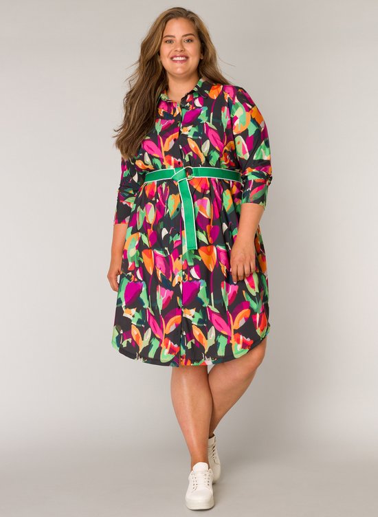 COLLETTA print travel jurk