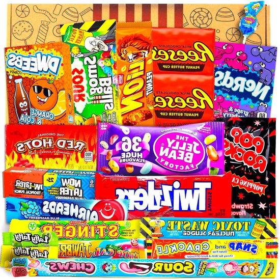 Wintereditie Amerikaans Snoep 21 Stuks Box - Bestsellers uit de VS voor ...