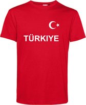 T-shirt kind Türkiye | EK 2024 |Turkije tshirt | Shirt Turkije Vlag | Rood | maat 92