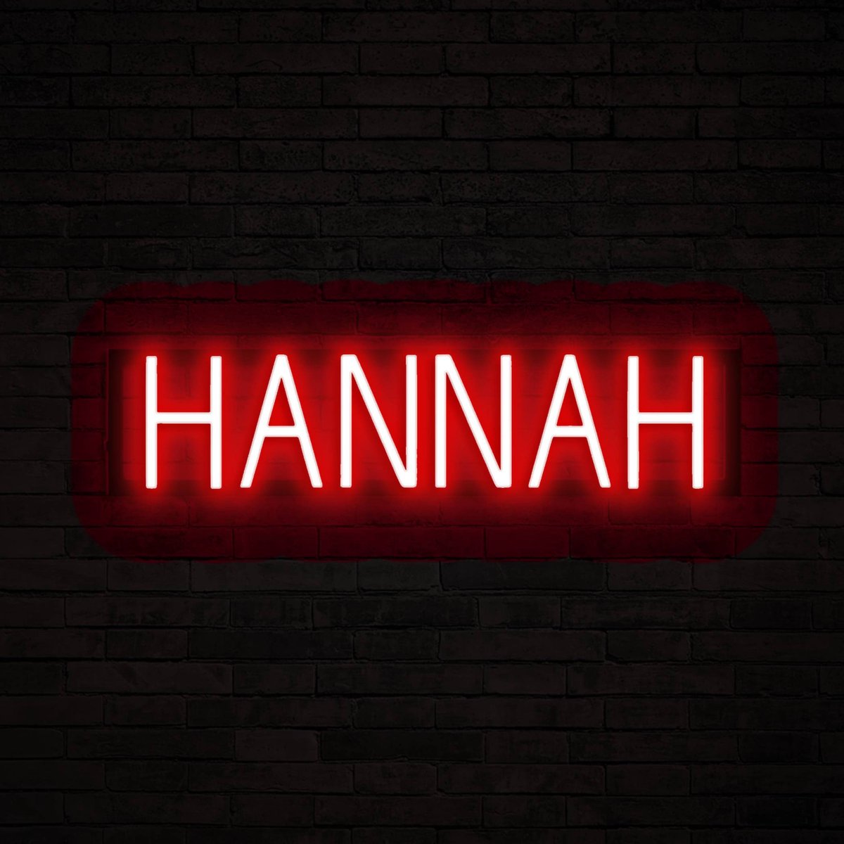 HANNAH - Neon LED Lamp Kinderkamer | SpellBrite | 64,68 x 16 cm | 6 Dimstanden & 8 Lichtan