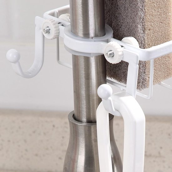 Famanu – Set Van 2 Sponshouders Voor De Keuken, Zonder Boren Zwarte Sponshouder Spoelbak Als Doekhouder Spoelbak Voor Keukenspoelbak Ruimtebesparende Sponshouder Keuken En Keuken Organizer