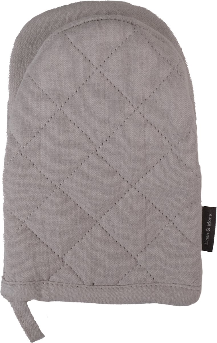 Linen & More - Ovenwanten 'Jazz' (Set van 2, Light Grey)