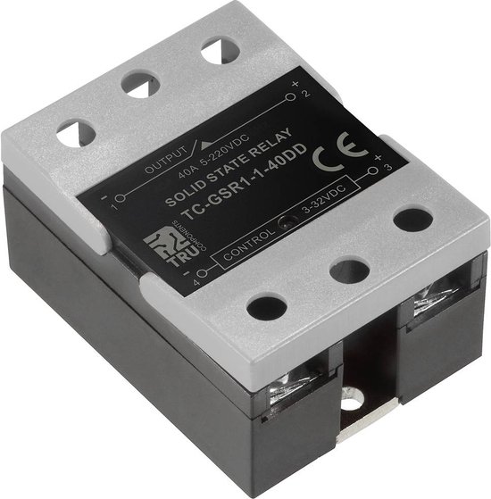 Relais à semi-conducteurs TRU COMPONENTS TC-GSR-1-40DD 40 A Tension de contact (max.): 220 V/DC commutation courant con