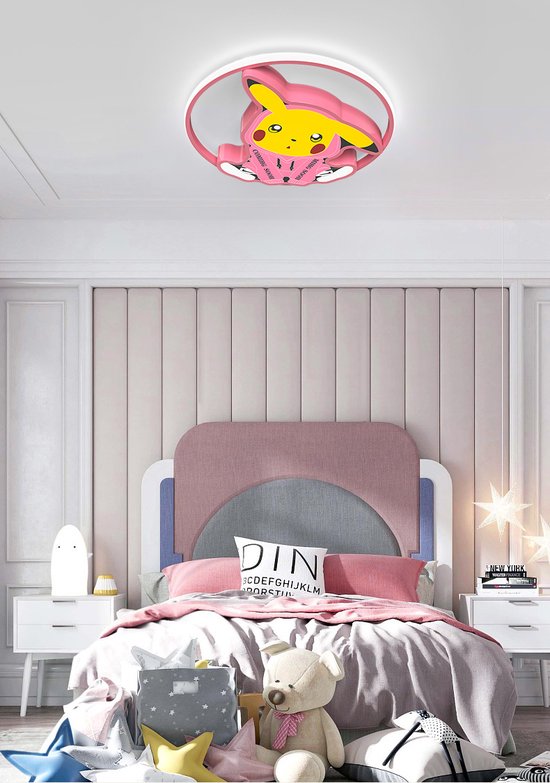 B.K.Licht - Kinderkamer lamp - plafonniére - sterrenhemel effect - 38cm - E27 fitting