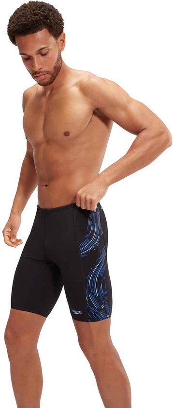 Speedo Herren Turbocharge Placement Panel Jammer – Schwimmhose, 44 Cm Beinhöhe, Nylon-Lycra