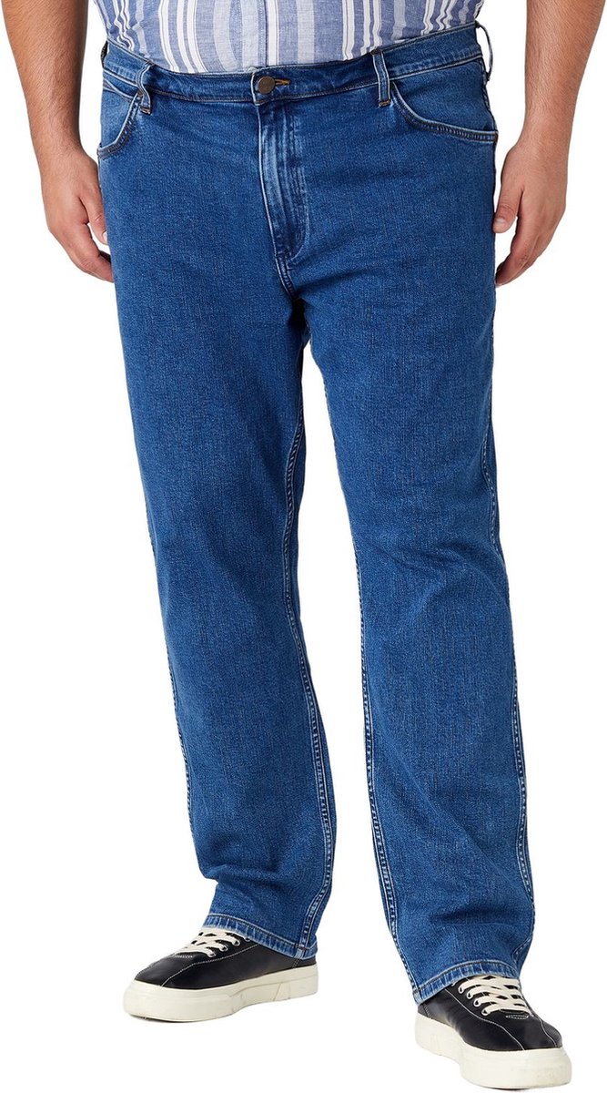 Wrangler Heren Jeans Broeken GREENSBORO regular/straight Fit 44W 32L Volwassenen The Stone Ride W15qyi39u