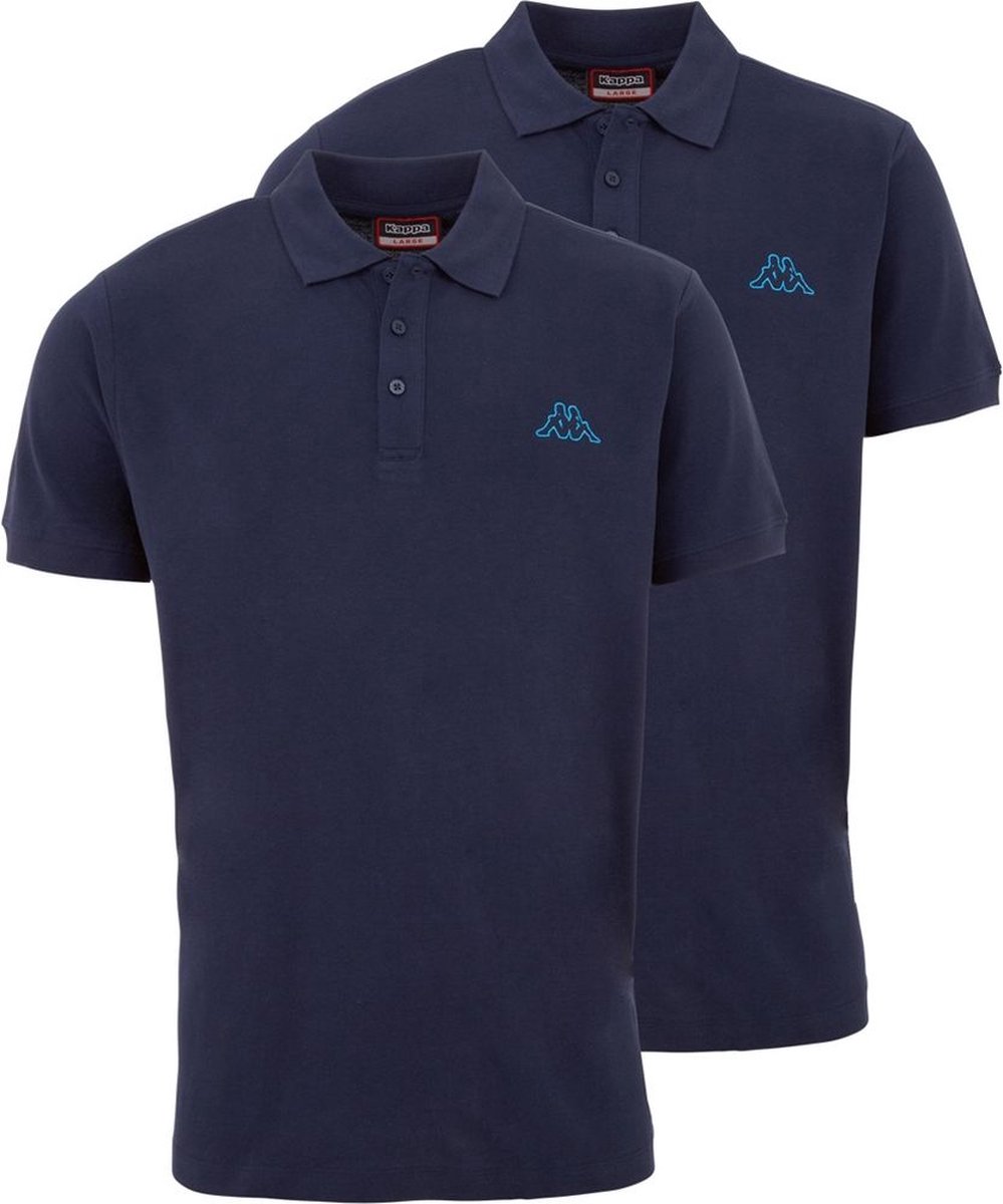 Kappa men’s polo shirt Venist Men 2-pack 707468 Dress -3XL 19-4024-jurkje Blues
