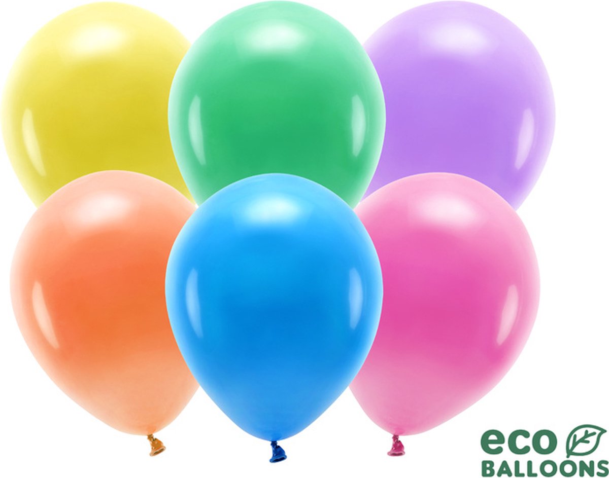 Pastel Kleuren Mix Ballonnen Premium Organic (100st)