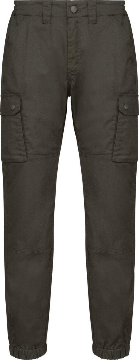 WK. Designed To Work Uniseks Cargobroek uniseks met elastische boord WK711 - Dark Khaki - 46 NL (40 FR)