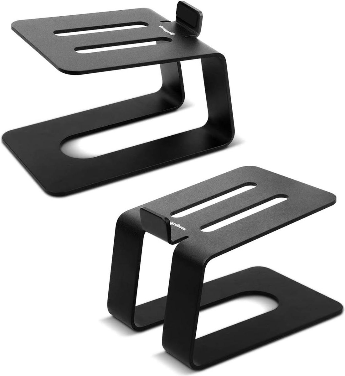 Speaker Desk Stand Stageek Pair of Aluminum Legs for Studio Monitor - Small Computer Speakers - Black speaker stands for table monitor