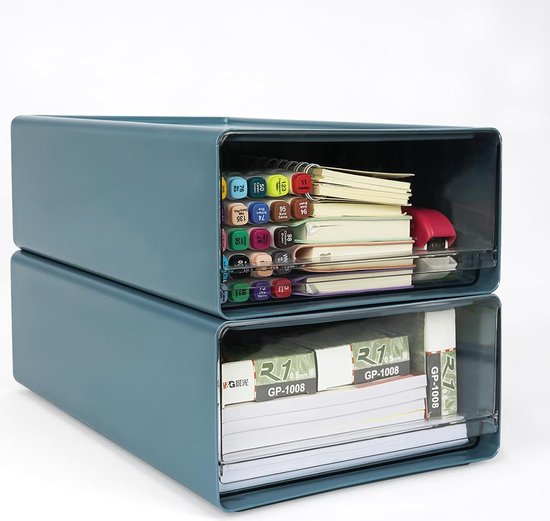 Kaishua Bureau-organizer, pennenhouder, bureau-organizer met lade en pennenhouder met tijdschriftenhouder, multifunctionele pennenhouder