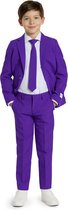 OppoSuits Purple Prince - Jongens Pak - Carnavalskleding - Thema Feest - Maat 110/116