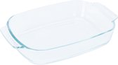 Excellent Houseware Plat à four en verre - ovale - 2 litres - 30 x 20 x 6 cm - passe au lave-vaisselle