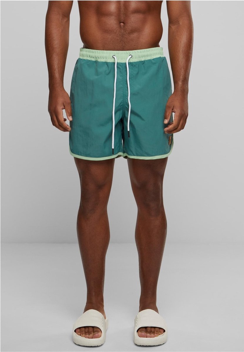 Urban Classics Retro Zwemshorts 3XL Groen