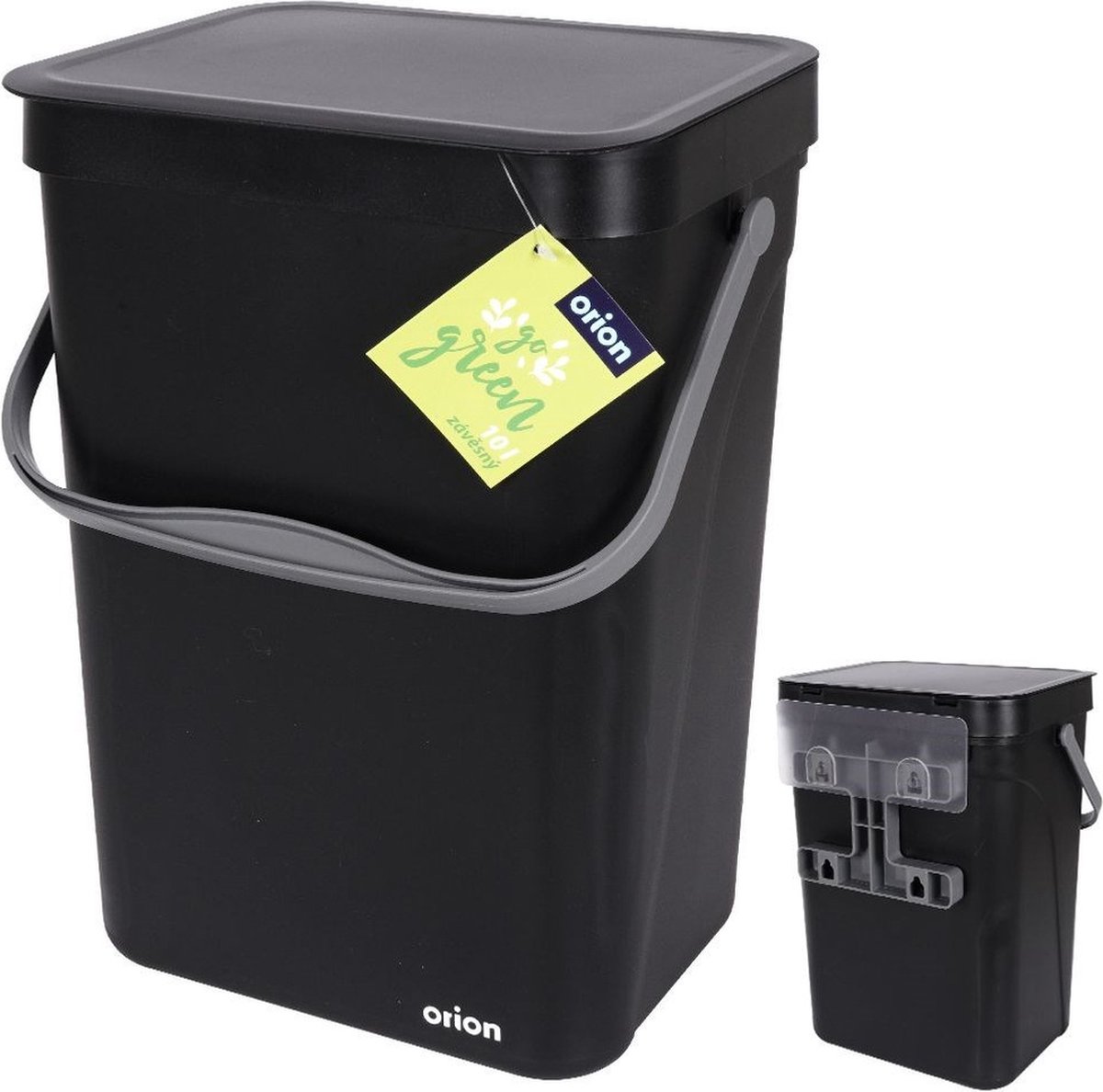 Goedkoopste Hangende Prullenbak Zwart 10 l - Afvalmand - Afvalemmer - Inbouwprullenbak - Wandprullenbak