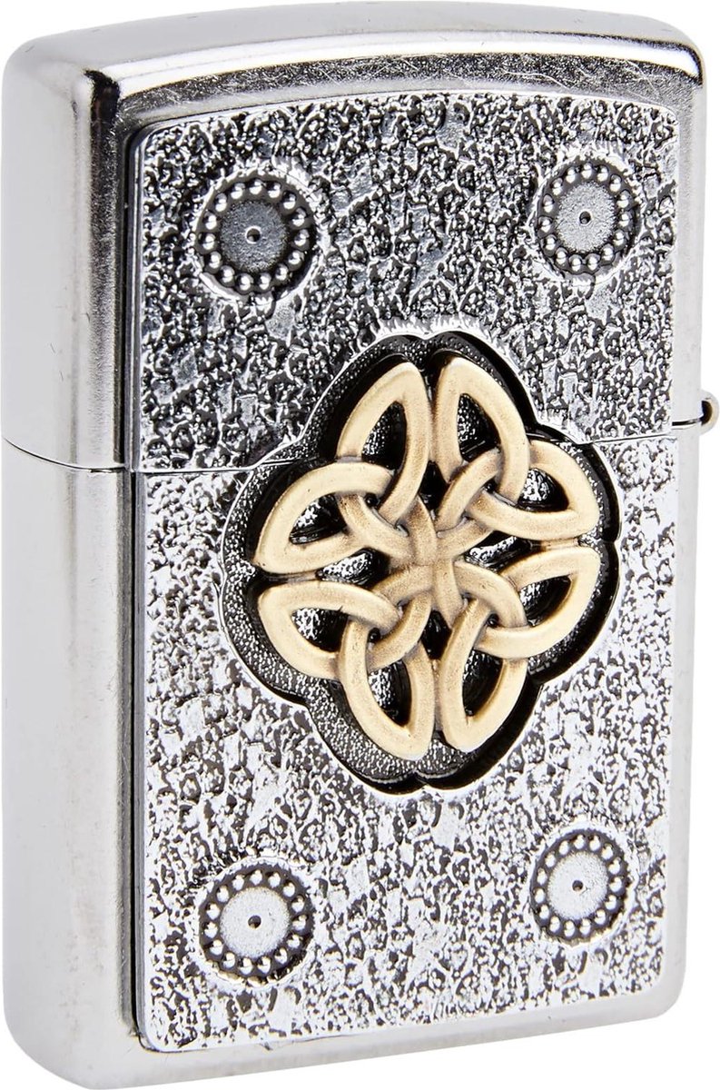 Goedkoopste Celtic Knot Street Chrome Zilveren Aansteker - Unieke Design - één maat