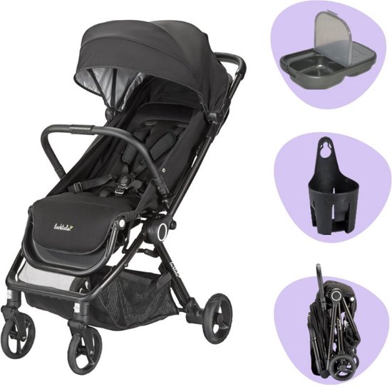 Buggy Larktale Autofold Byron - Convient de la naissance à 25 kg - Roues en caoutchouc