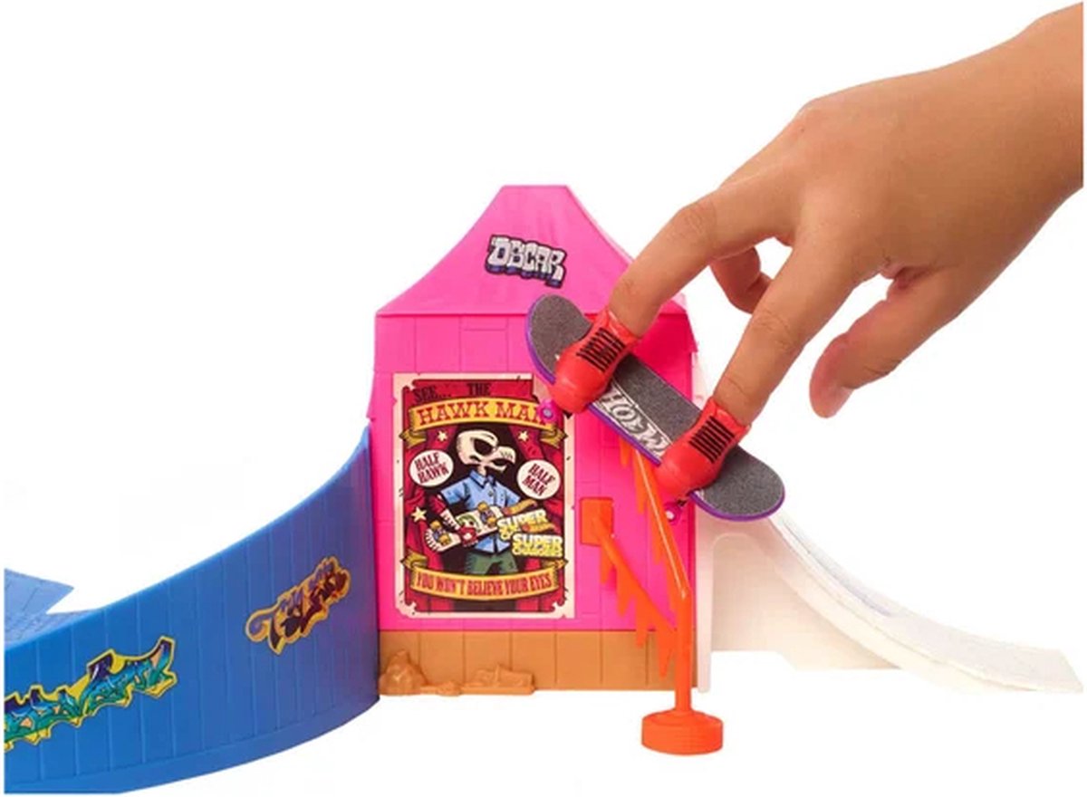 Conjunto de Rampas Hot Wheels Skate de Dedo Octopark Tony Hawk Mattel