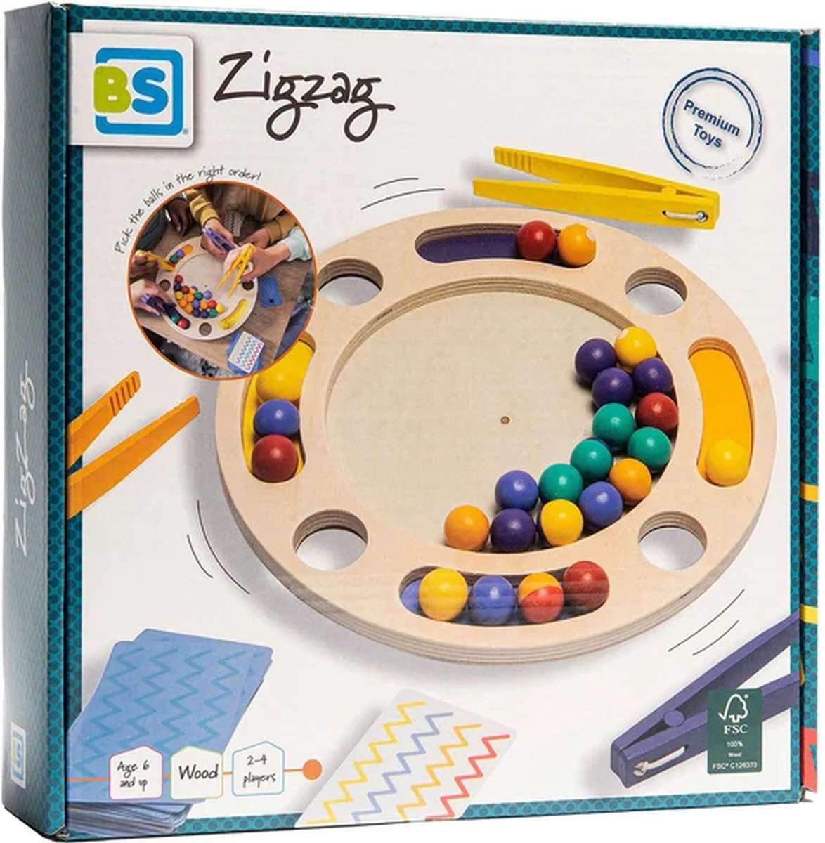 BS Zigzag - Strategisch Kaartspel - FSC Hout - 2 tot 4 Spelers - Vanaf 6 jaar — cadeau in Spellen & Speelgoed - foto 4