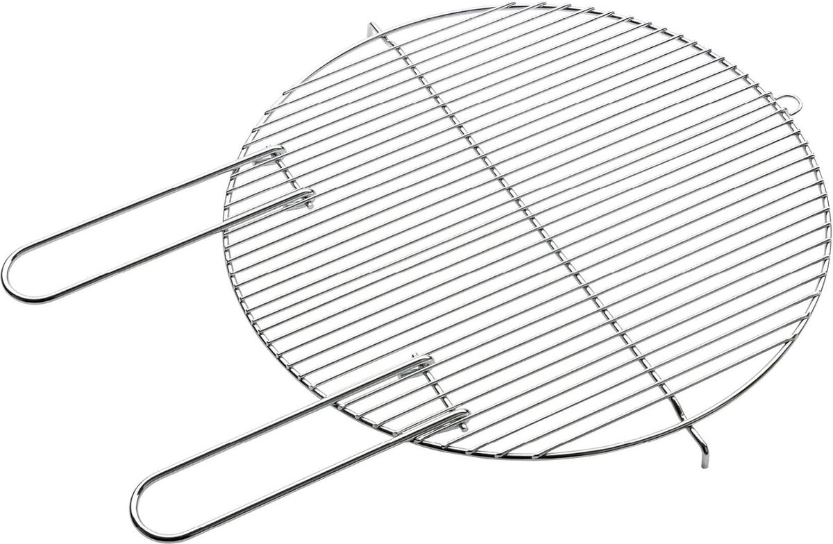 Grillrooster rond 43 cm met twee vaste handgrepen voor Optima/Loewy 45, roestvrij staal