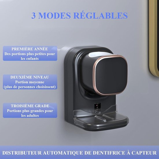 Tandpasta Dispenser, Automatische Elektrische Tandpasta Squeezer Met Sensor Wall Mounted Voor Wasruimte Badkamer Wit 1pc