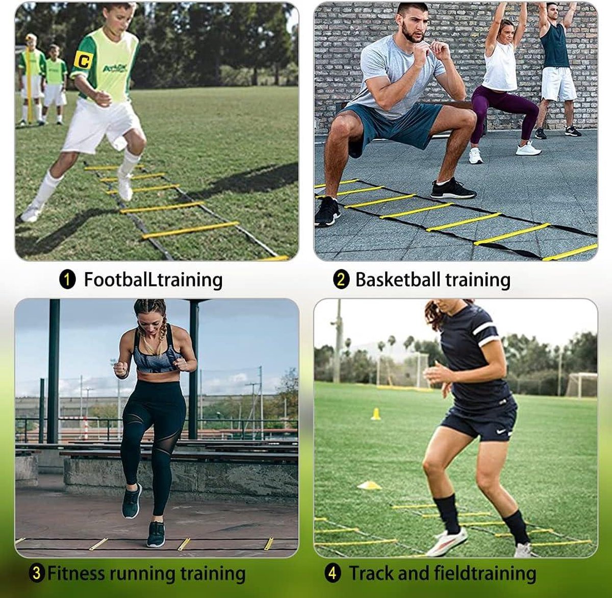 Snelheid en Behendigheid Training Set, Voetbal Training Materiaal met Snelheid en Behendigheid Training Set, Voetbal Training Materiaal met