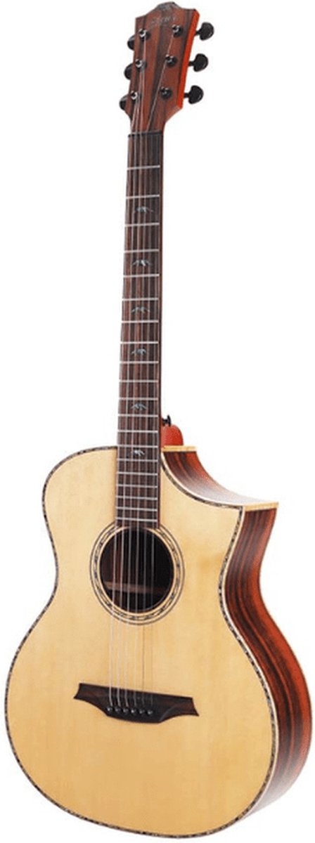 Bromo BAR5CE Rocky Mountain Series concert semi akoestische western gitaar