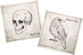 Folat - Servetten - creepy curiosities - 20 stuks (33 x33 cm) - Halloween servetten - Halloween decoratie - servies - napkins - Servetten tafel