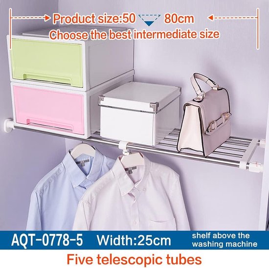 Telescoopstang voor tenten, luifelstangen, telescopische tentstangen, aluminium baldakijnsteun, telescoop, 95-234 cm, campingtentstokken, campingstangen voor dekzeilen, luifel, veranda, zilver (2