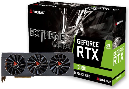GeForce RTX 3080 10GB Grafische Kaart BIOSTAR VN3816RMT3 – Hoge Prestatie GPU