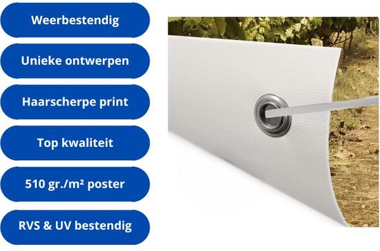 Zon posters - Natuur tuinposter - Tuinposter Wolken - Posters buiten - Poster tuin - Decoratie tuin tuinposter 60x90 cm