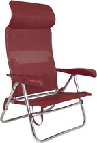 Bol.com Crespo - Strandstoel - AL/205 - Compact - Rood aanbieding
