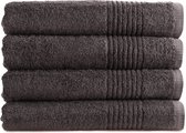 PHLOX Serviettes 70x140 cm - 4 pièces - Supreme Collection 600 g/m2 - OEKO-TEX Made in Green & BSCI certifié - anthracite