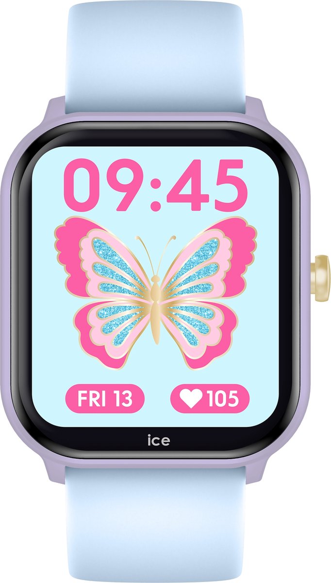 Ice Watch Ice Smart Junior 2.0 - Purple - Soft Blue 022801 Horloge - Siliconen - Blauw - Ø 38 mm