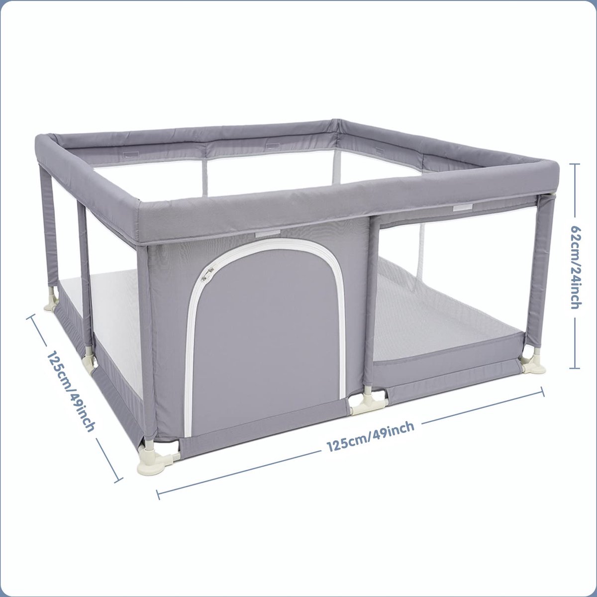UBRAVOO Babygitter für Türen und Treppen, Höhe 100 cm, Sicherheits