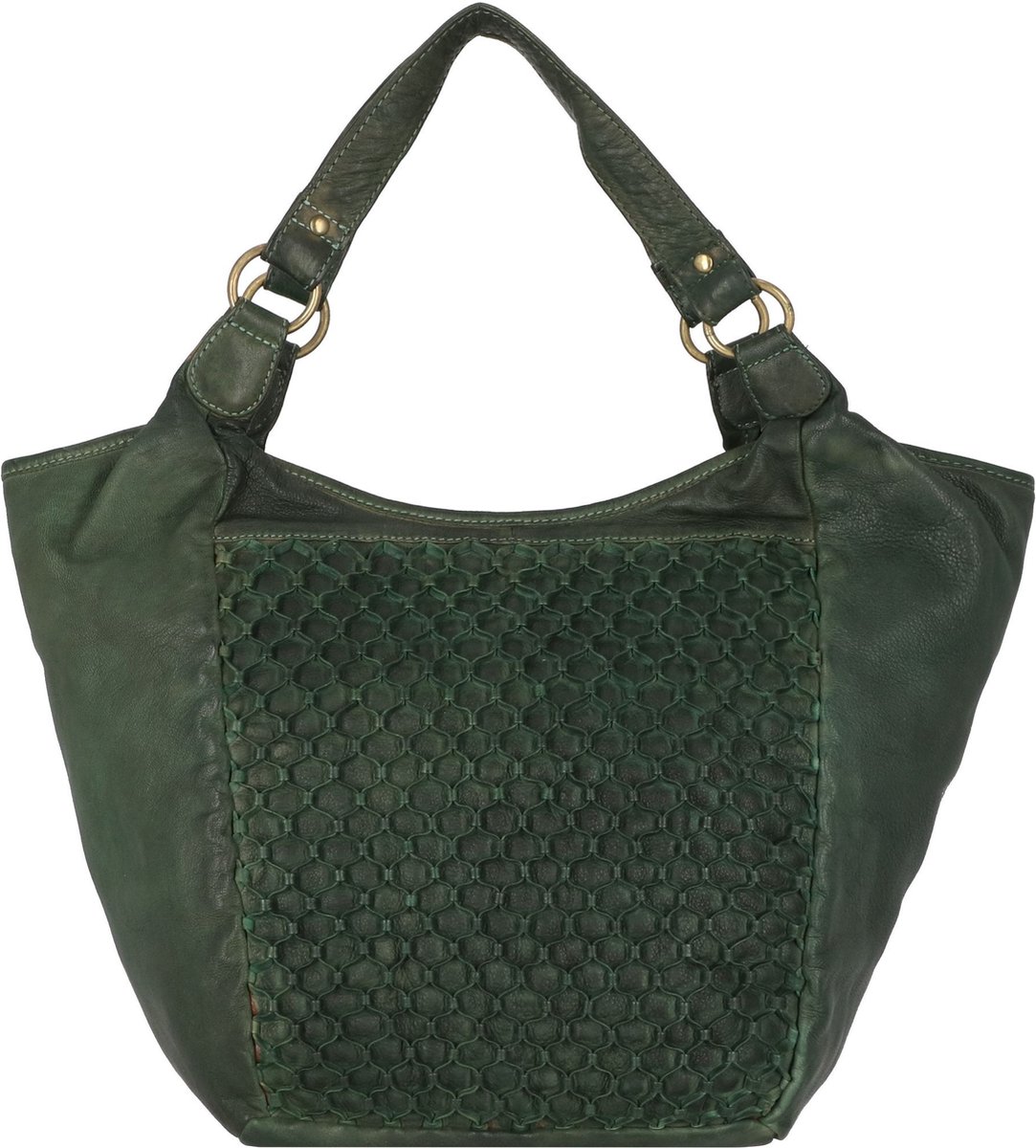 Greenland Nature Femi & Nine Leren Schoudertas 38 cm - Dames - green